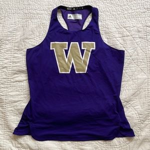 Adidas Athletic Running Tank Top University of Washington UW